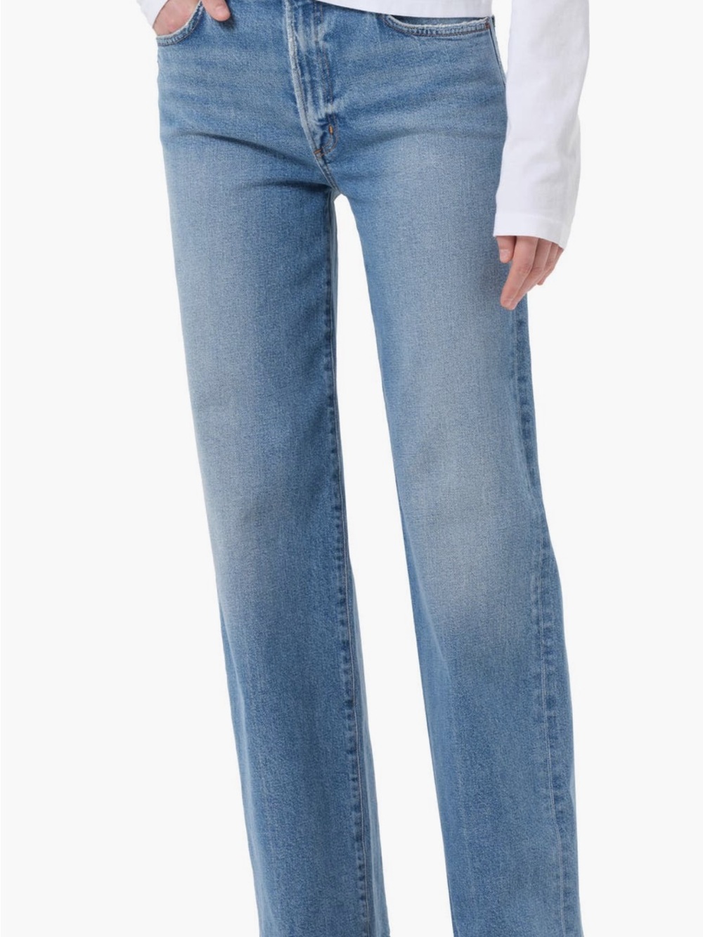 Agolde  Harper Straight Leg Jeans in Light Blue Wash